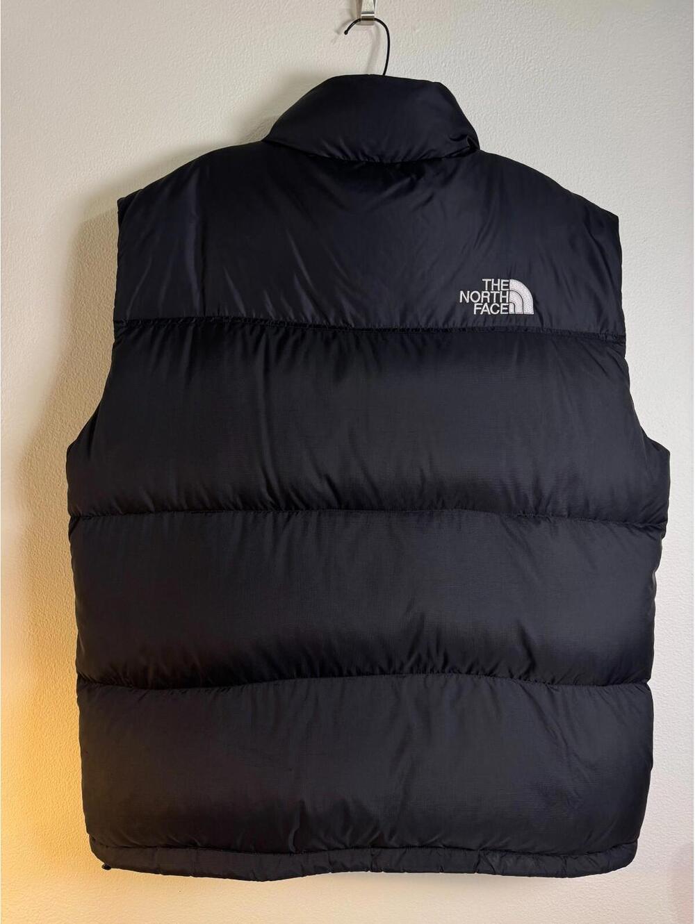 1996 Vintage The North Face Nuptse 700 Down Puffer Vest Mens XL Packable Black - Picture 2 of 5